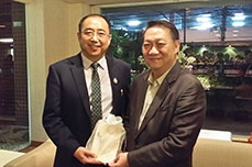 李长云主席与正大集团副董事长蔡绪锋合影